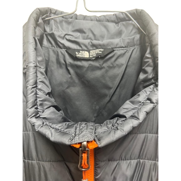 The North Face Mens ThermoBall Eco Jacket, Size XL Dark Grey Orange Quilted - Picture 2 of 15